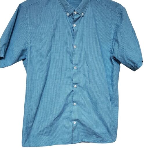 Cigar Box button up mens size xl Micro Checkered Button Up Shirt - Picture 2 of 9